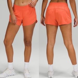 Lululemon tracker short low rise 4” size 4 coral